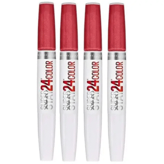MAYBELLINE 4.1mL LIPSTICK 2 STEP SUPERSTAY CONTINUOUS CORAL x4
