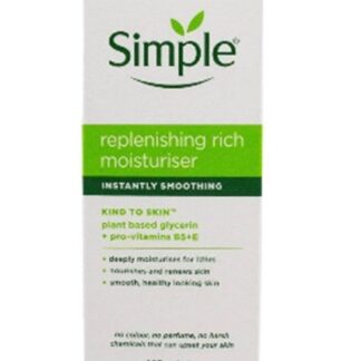 SIMPLE 125mL MOISTURISER REPLENISHING RICH INSTANTLY SMOOTHING