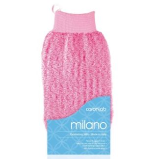 CARONLAB MILANO EXFOLIATING MITT PINK