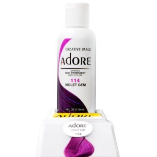 ADORE SEMI PERMANENT HAIR COLOR 118ML- Violet Gem-114