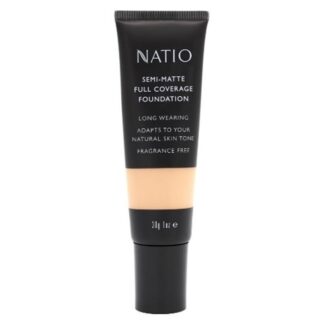 NATIO Full Coverage Semi Matte Foundation -Almond